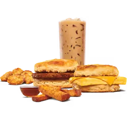 King Burger photographed with natural light and fresh ingredients.