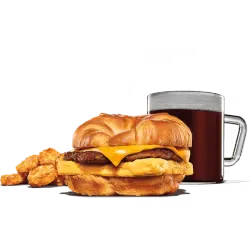 King Burger with perfectly toasted buns and juicy beef.