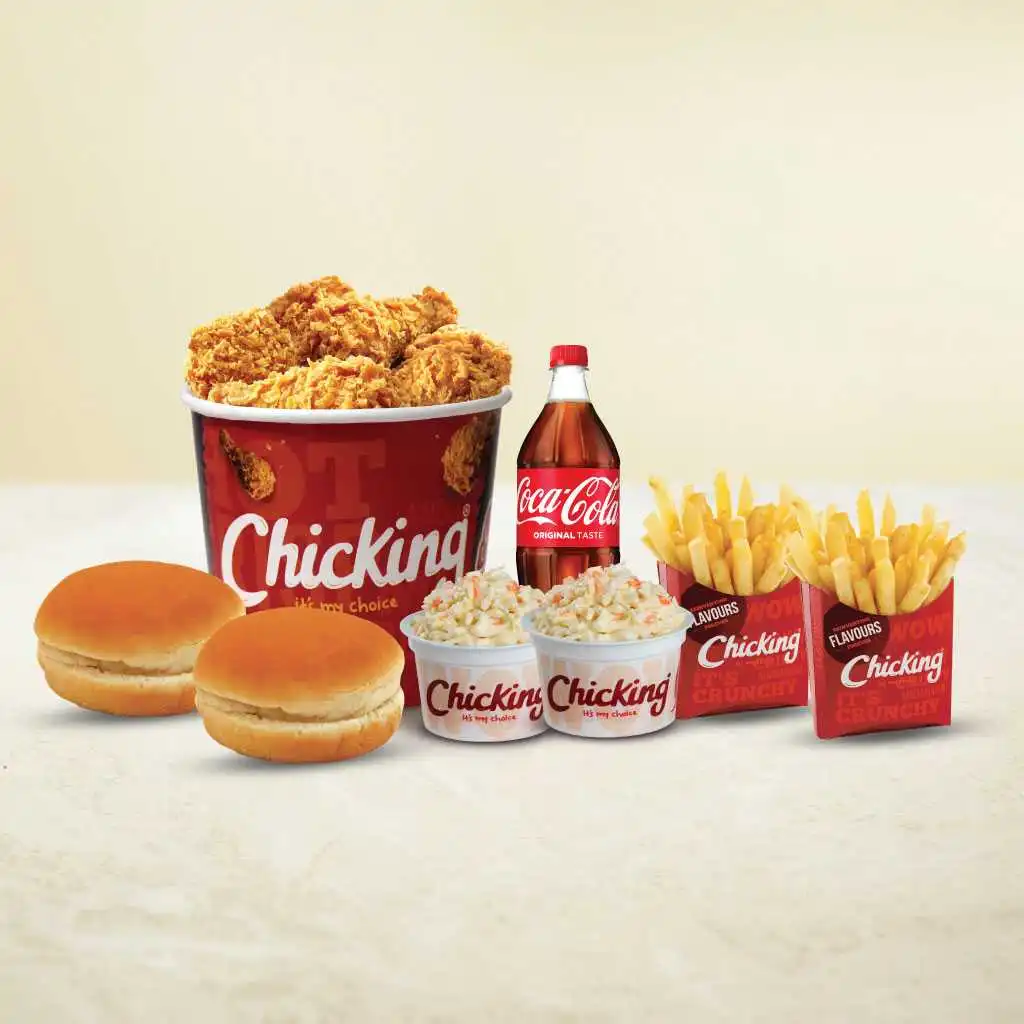 Chicking zinger-style burger