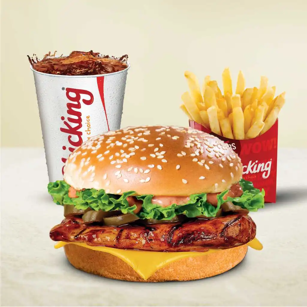 Chicking crunchy zinger burger