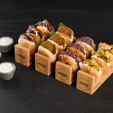 Operation Falafel Middle Eastern food close-up