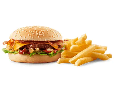 Wimpy burger combo meal