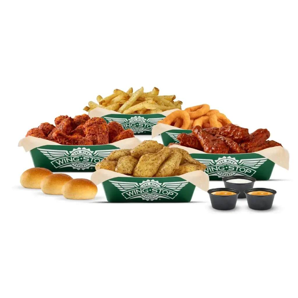 Wingstop Lemon Pepper wings close-up showing dry seasoning