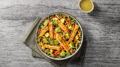 Shawarma wrap with garlic sauce from Zaatar W Zeit