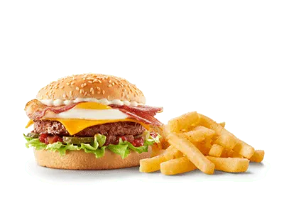 Wimpy breakfast bacon and eggs