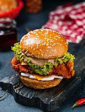 Just Burger delivery order packed fresh