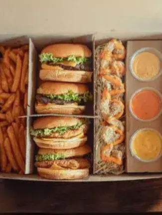 Just Burger beef burger close-up