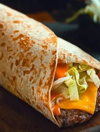 Just Burger chicken burger close-up