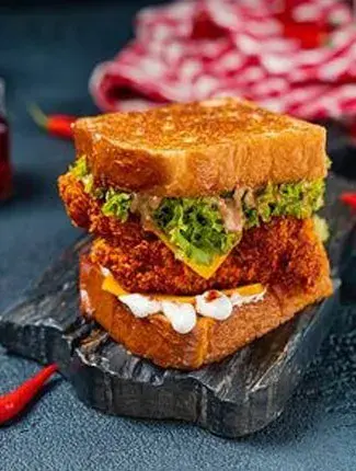 Just Burger house sauces selection