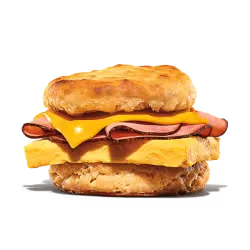 King Burger with perfectly toasted buns and a juicy center.