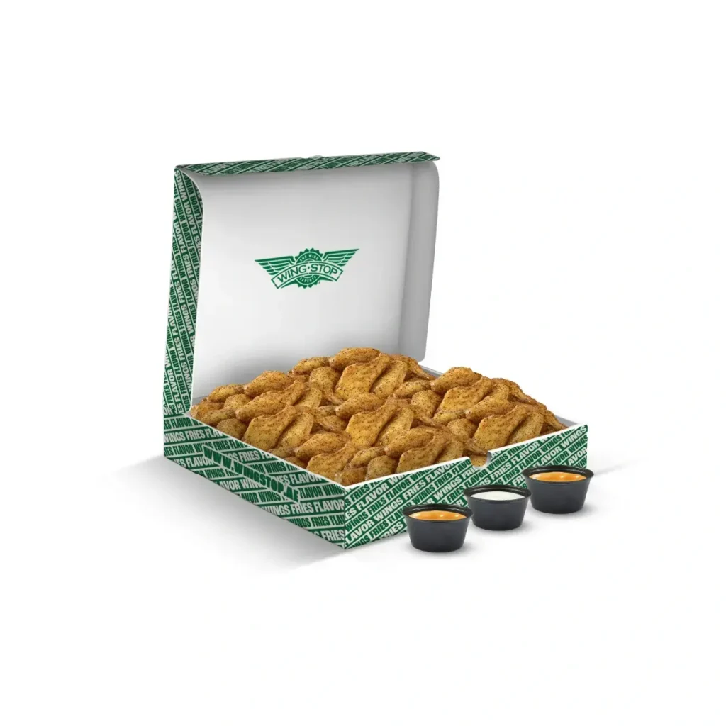 Wingstop fries topped with seasoning and light sweetness