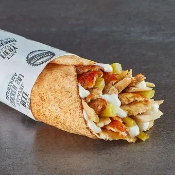 Operation Falafel falafel wrap with crispy texture