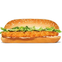 King Burger photographed next to freshly cooked fries.