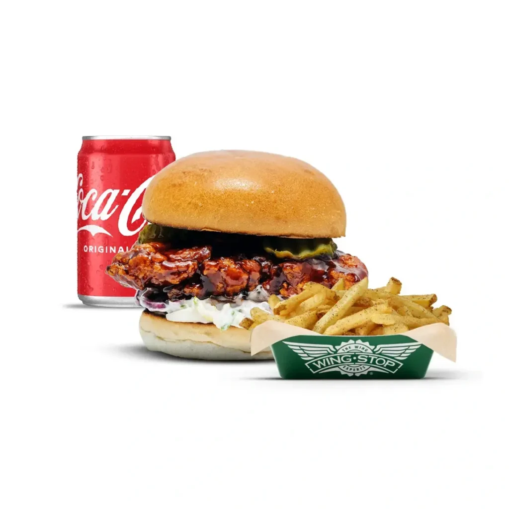 Wingstop Menu takeout bag ready for delivery order