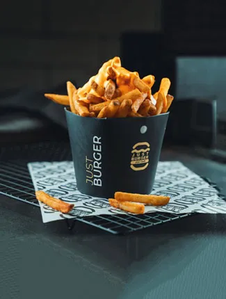 Just Burger burger with melted cheese