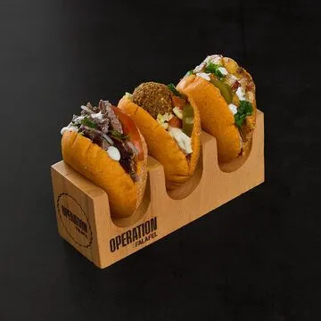 Operation Falafel falafel and hummus combo plate