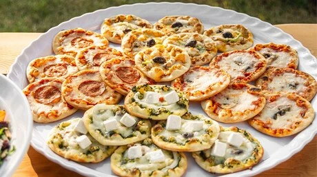 Zaatar W Zeit counter with menu and staff
