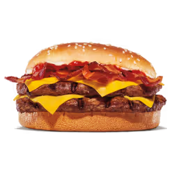 King Burger showing juicy texture and vibrant colors.