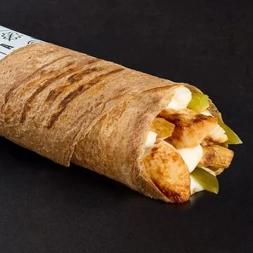 Operation Falafel crispy falafel wrap with fresh vegetables