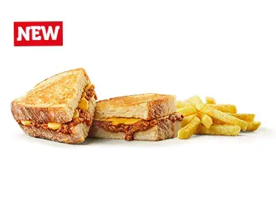 Wimpy soft drink with burger