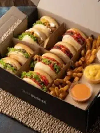 Just Burger combo meal with fries and drink