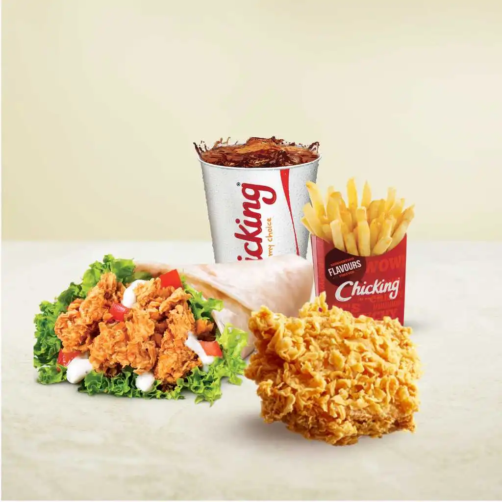 Chicking menu items on display