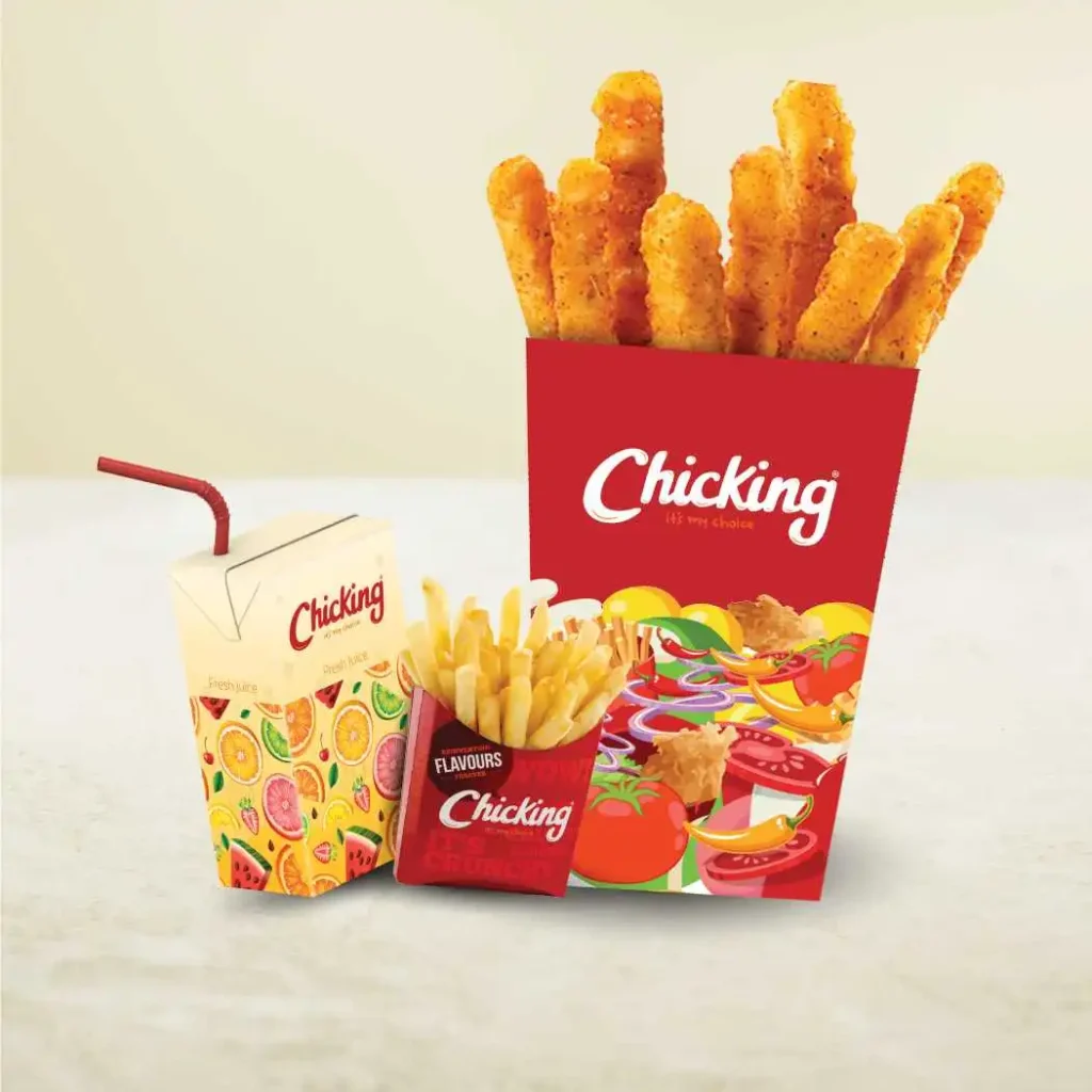 Chicking burger and nuggets combo