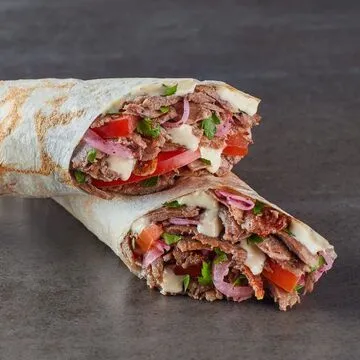 Operation Falafel falafel sandwich close-up view