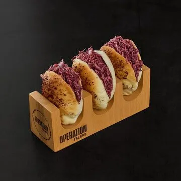 Operation Falafel outdoor dining area