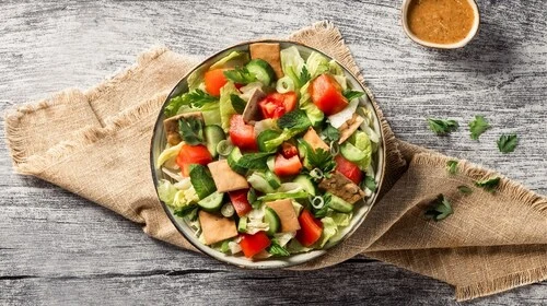 Zaatar W Zeit dining area with casual seating