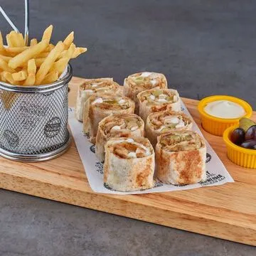 Operation Falafel fresh falafel ingredients display