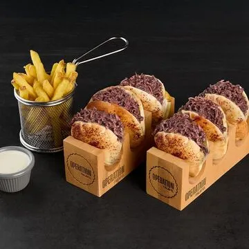 Operation Falafel falafel balls frying in the kitchen