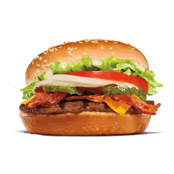 King Burger meal displayed with fresh ingredients.