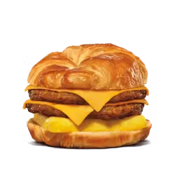 King Burger with a thick beef patty and fresh toppings layered neatly.