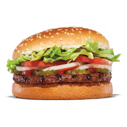 King Burger with melted cheese dripping over a beef patty.