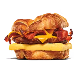 King Burger on a plate showing melted cheese and crisp lettuce.