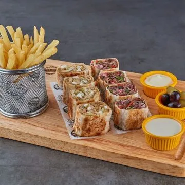 Operation Falafel falafel wrap takeaway style