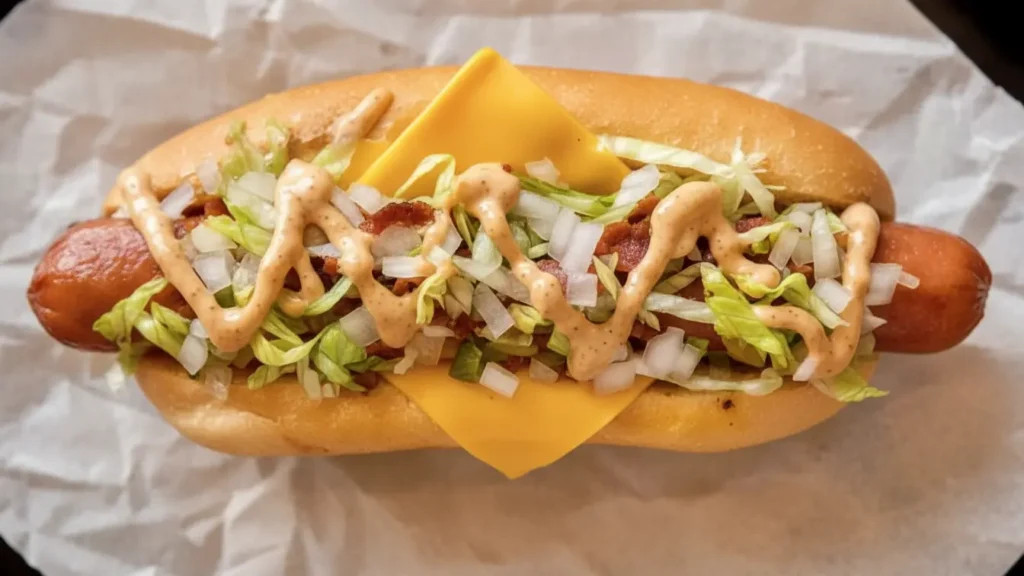 Pickl gourmet burger presentation