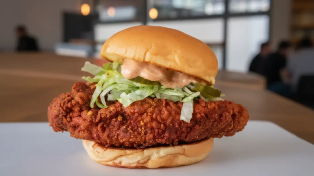 Pickl menu burgers and sides display