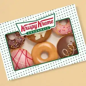 Krispy Kreme original glaze dripping.