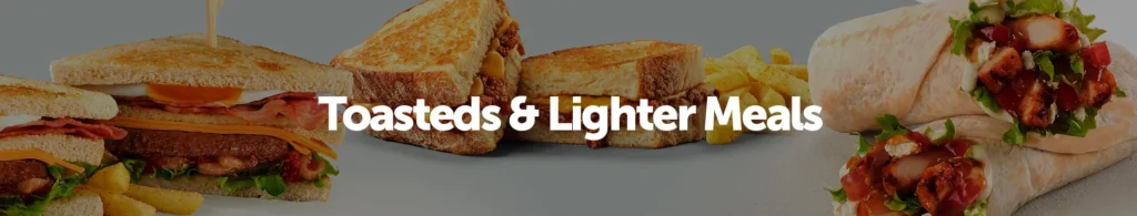 Wimpy burger meal from above