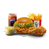 KFC menu including popcorn chicken and nuggets