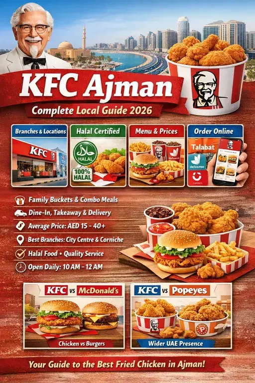 KFC Ajman – Complete Local Guide 2026 | Fried Chicken, Burgers & Family Meals