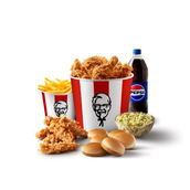 KFC menu with delivery and takeaway choices