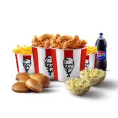 KFC menu with fried chicken and side dishes