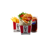 KFC menu UAE with fried chicken and burgers