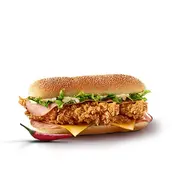 KFC menu with burgers, wraps, and snacks