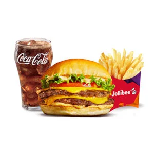 Jolliburger Deluxe Double Meal