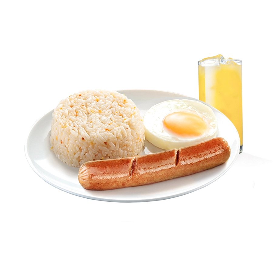 Breakfast Hotdog and Drink