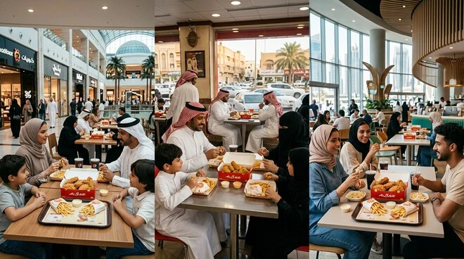 Albaik Dubai Saudi Arabia and UAE branch comparison